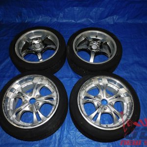 OEM JDM STAGGERED RIMS WHEELS AND TIRES 215/45 ZR17 & 215/45 R17 5-LUG 5x114.3
